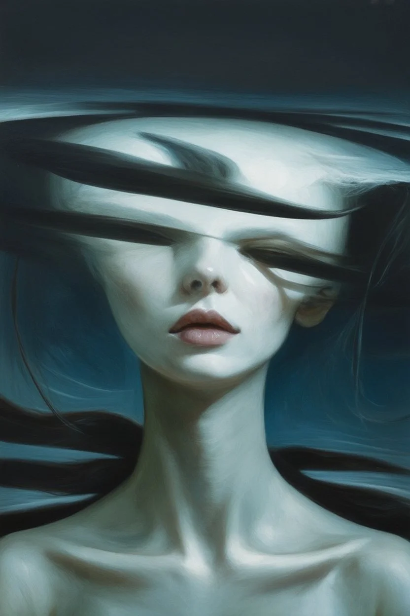 Is she weird is she white is she promised to the night, and her head has no room; neo-surrealism