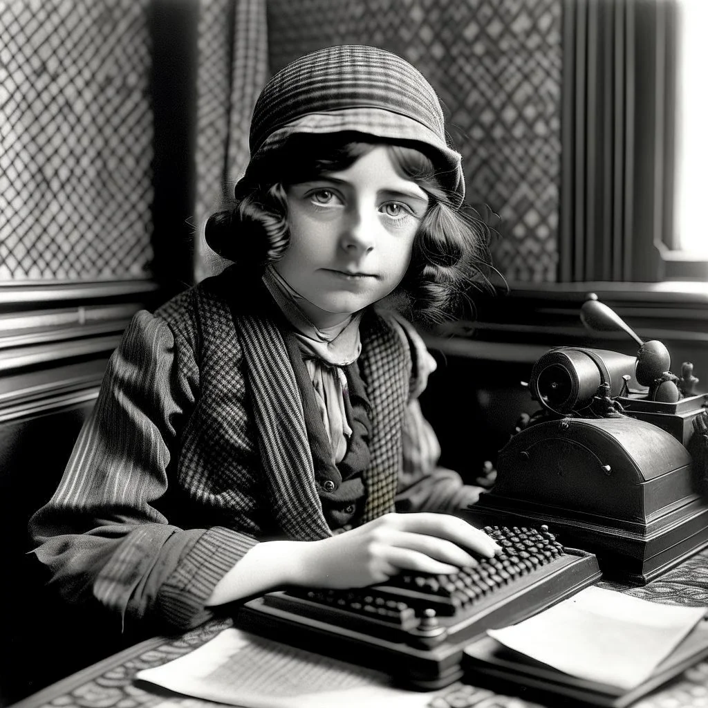 a 1920s irish journalist girl