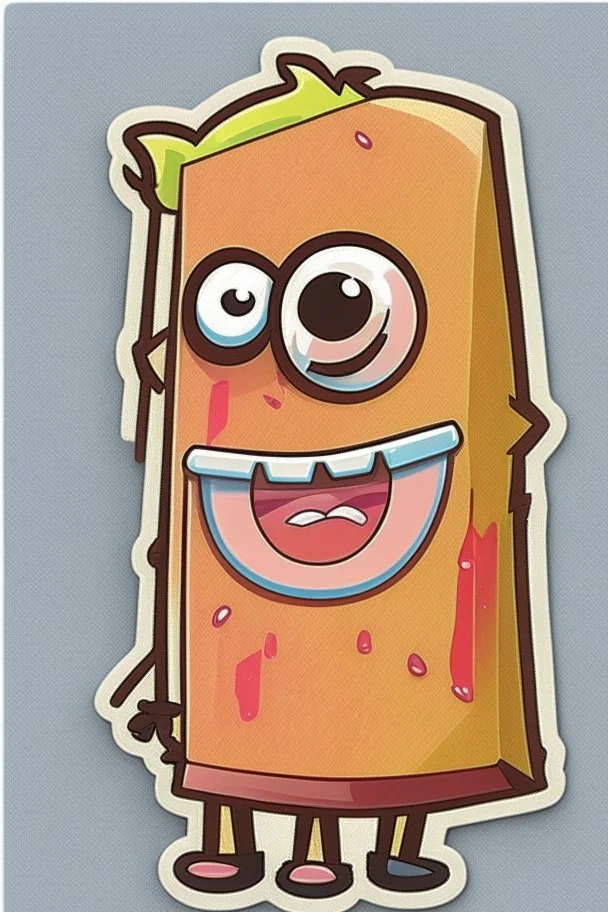 Bacon personalized cute cartoon character sticker