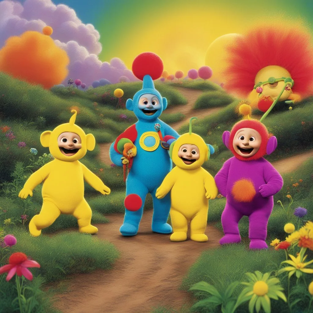 Cheech and Chong stumble upon the colorful and innocent Teletubbies, but under the influence of acid, everything spirals out of control.