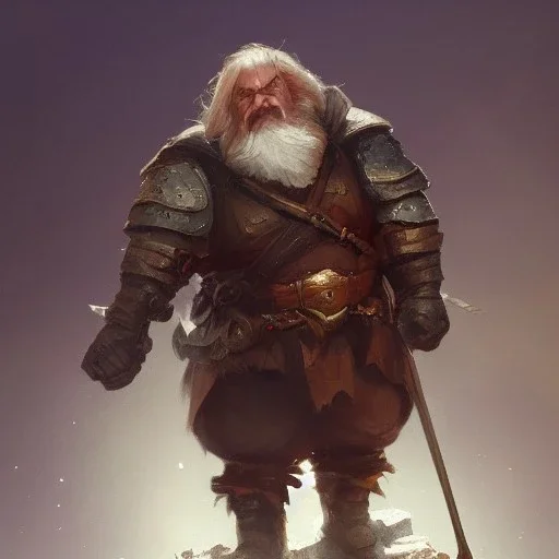 dungeons and dragons dwarf character portrait, dramatic light, mountain background, 2 0 0 mm focal length, painted by stanley lau, painted by greg rutkowski, painted by stanley artgerm, digital art, trending on artstation