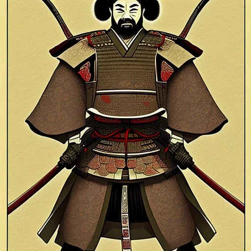 Samurai Ukiyo-e style