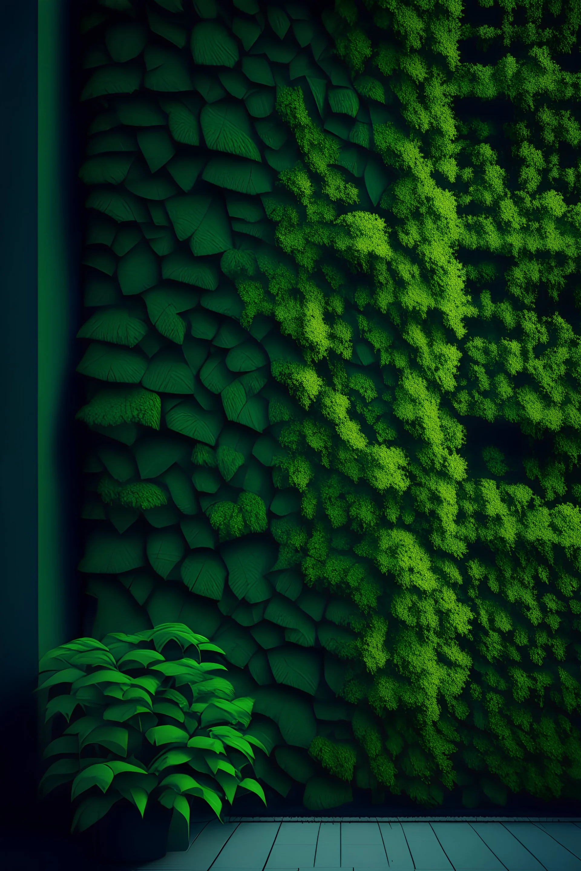 green wall