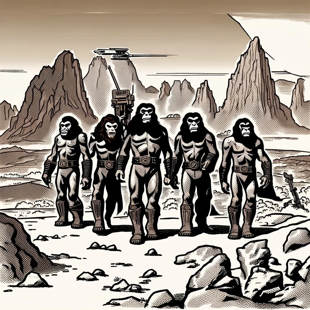 Klingons visiting the Planet of the Apes.
