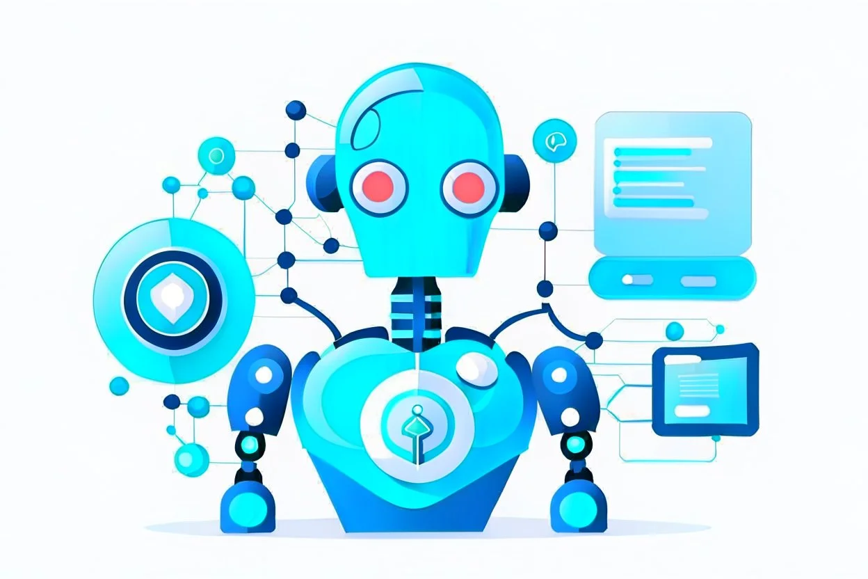 AI WEBSITE BUSINESS IMAGES CHATBOT CRM AUTOMATION LOGO