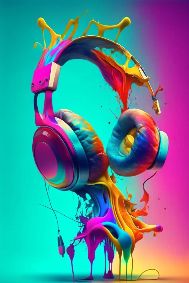 /imagine prompt: headphones, anatomy, colorful, no mistake