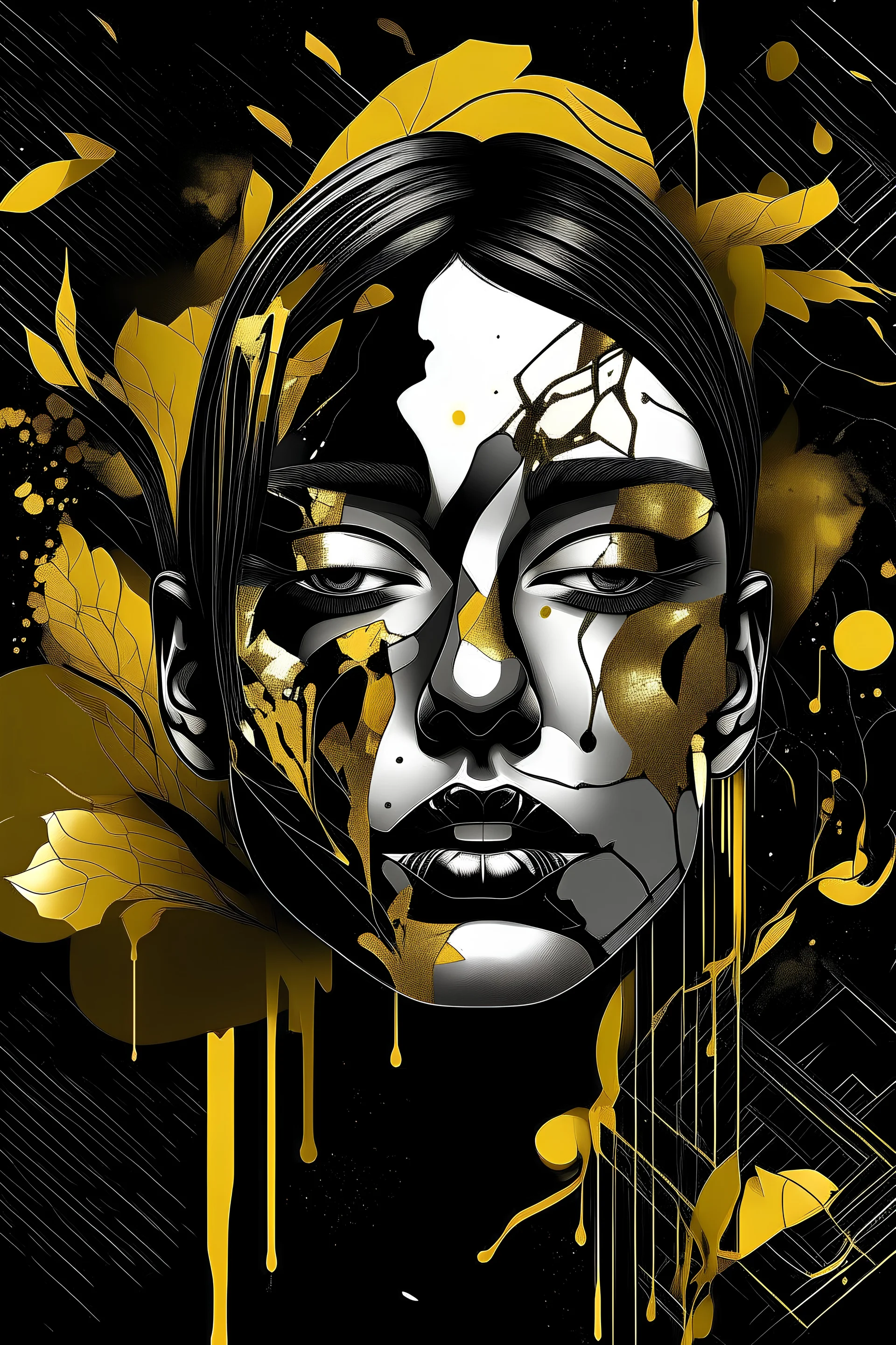 Design an image for a competition in black and gold