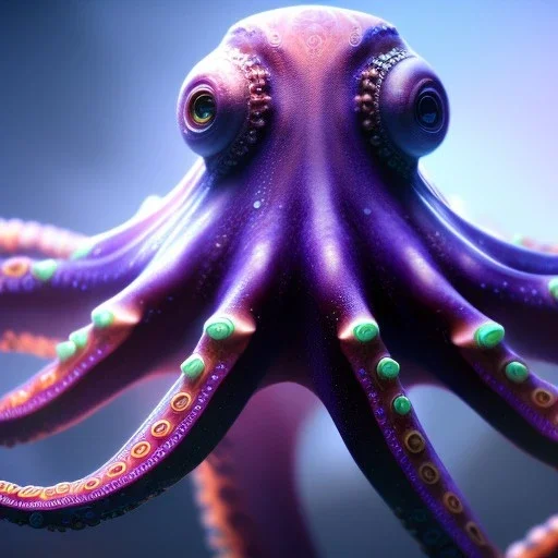 Fluid ink octopus creature, unreal engine 5, 8k resolution, photorealistic, ultra detailed