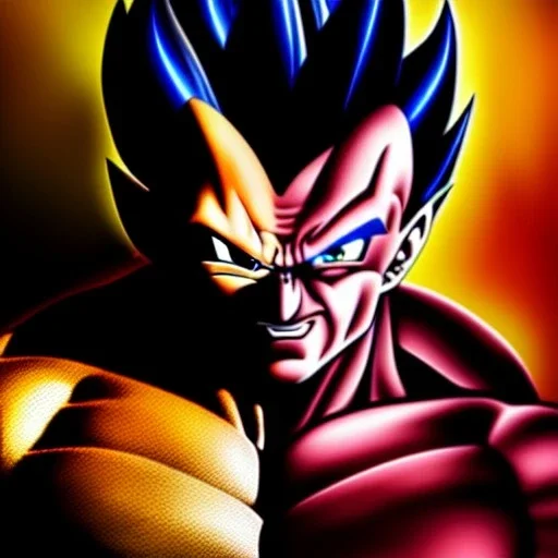 Ultra detailed fullbody Portrait in oil on canvas of Vegeta merges wolverine,extremely detailed digital painting, extremely detailed face,crystal clear Big glowing eyes, mystical colors ,perfectly centered image, perfect composition, rim light, beautiful lighting,masterpiece,8k, stunning scene, raytracing, anatomically correct, in the style of robert e howard and Wizyakuza and Ohrai Noriyoshi and Simon Bisley and uncannyknack