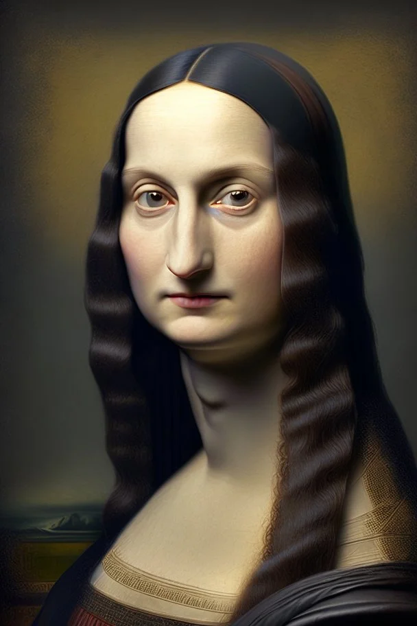 Retrato de la Monalisa, hiper realista,8k