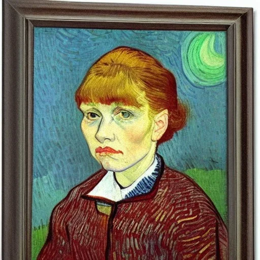 Portrait of girl by van gogh