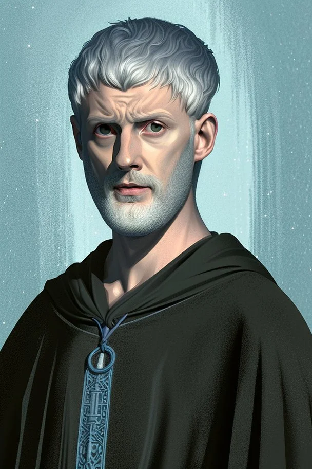 portrait of merlin from the bbc series