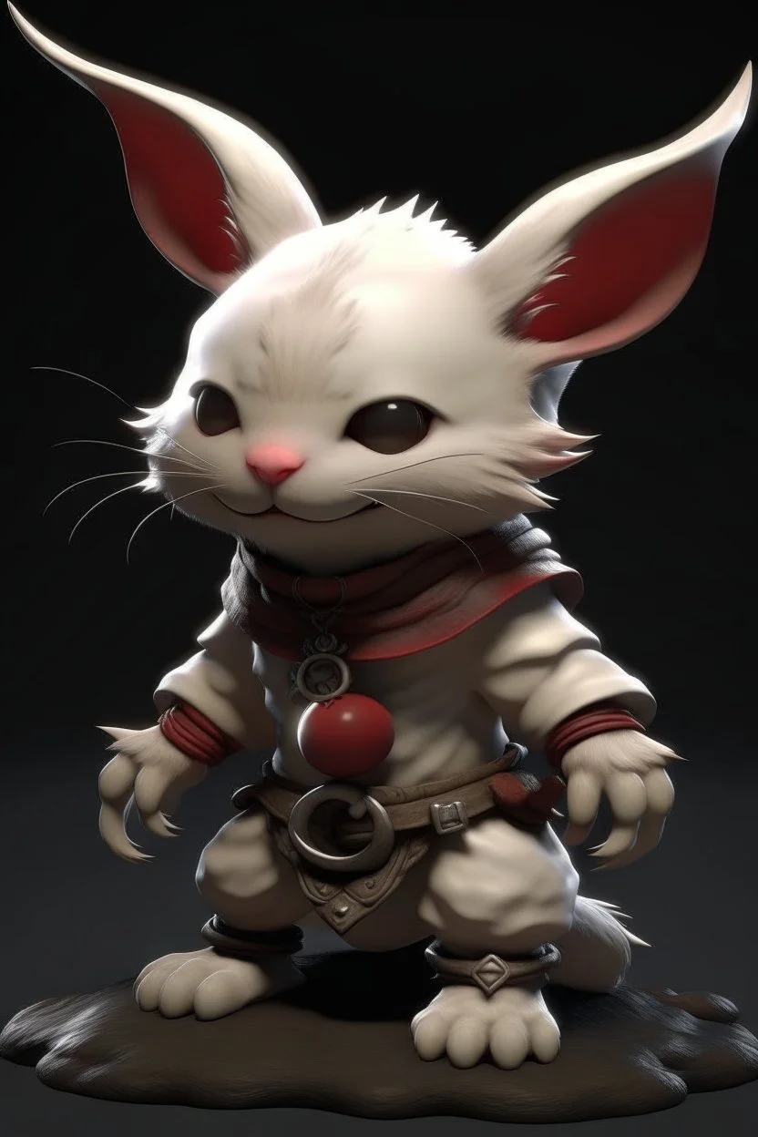 moogle from final fantasy 14 render hyper realistic