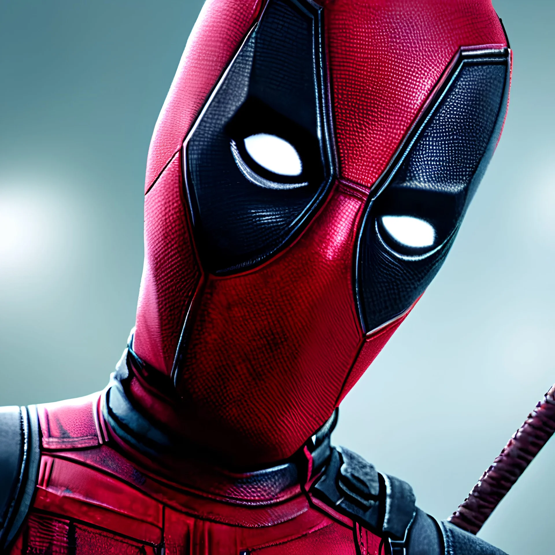 8k photo realistic 4d illustration potrait of Deadpool