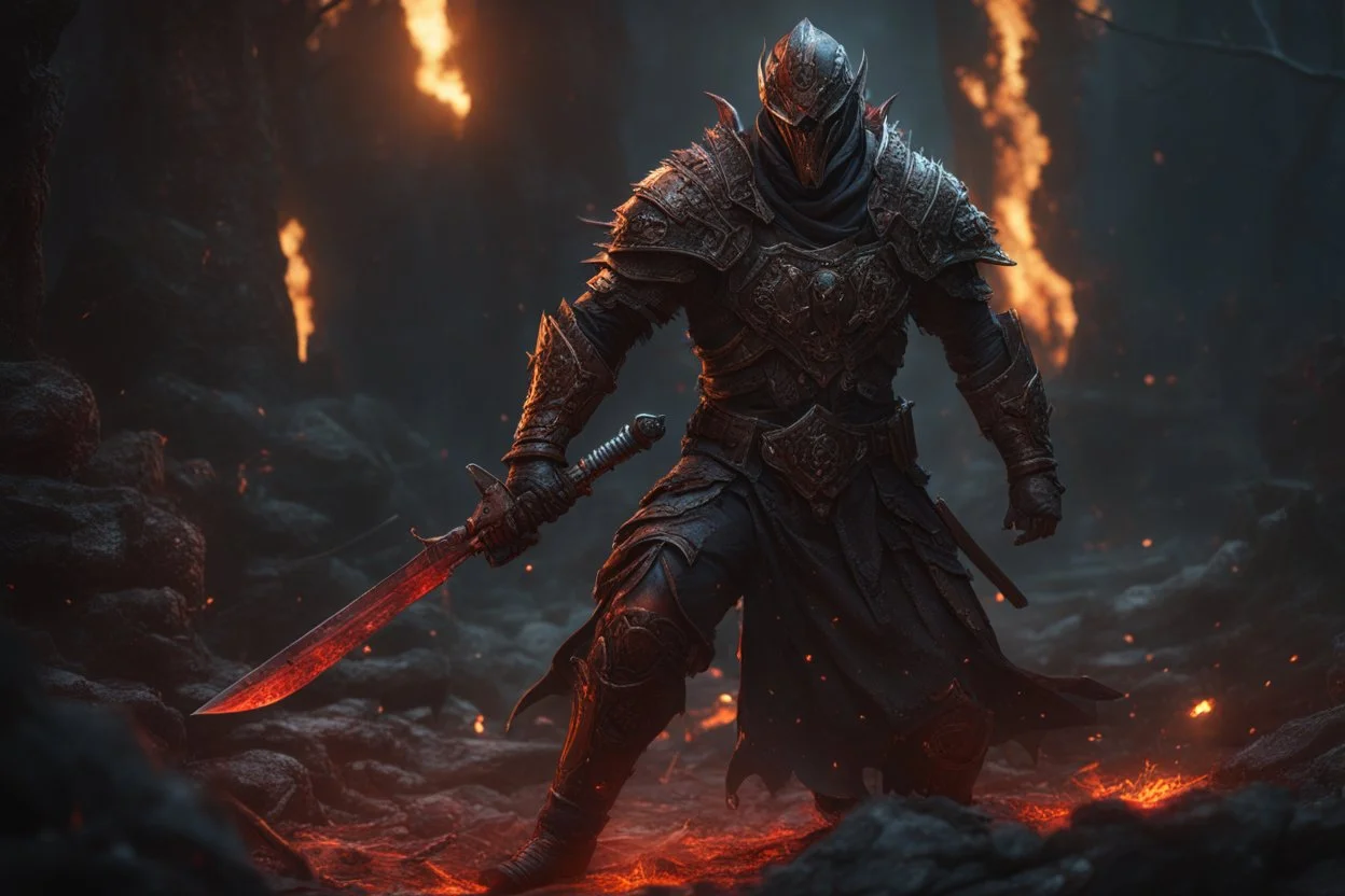 a wraith warrior killing the living. burned skin. blood. bile. melted fat. broken bones. bleeding eyes. crushed skull. broken fangs. broken jaws. broken armor. gloves. intense horror. blind terror. scared to death. a masterpiece, fantasy concept art, dynamic lighting, hyperdetailed, intricately detailed, deep color, Unreal Engine, volumetric lighting, Epic cinematic brilliant stunning intricate meticulously detailed dramatic atmospheric maximalist digital matte painting