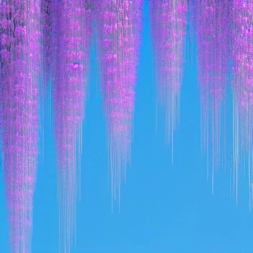 a magical crystal vertical light, pink and blue wisteria , pink vertical, blue lake,sharp, background vertical blue gradient vertical, elegant, highly detailed, artstation, concept art, smooth, sharp focus, illustration, 8k, splash art, wallpaper, key visual