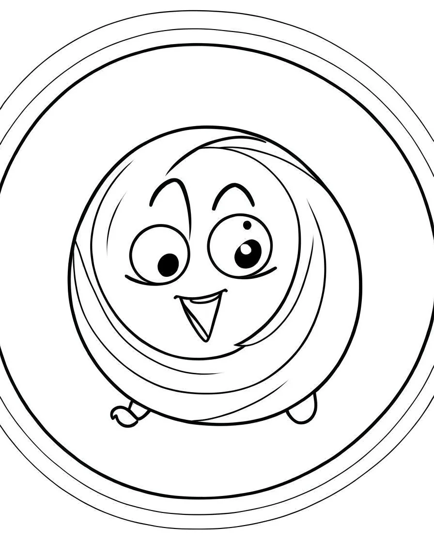 A big yoyo rcoloring page