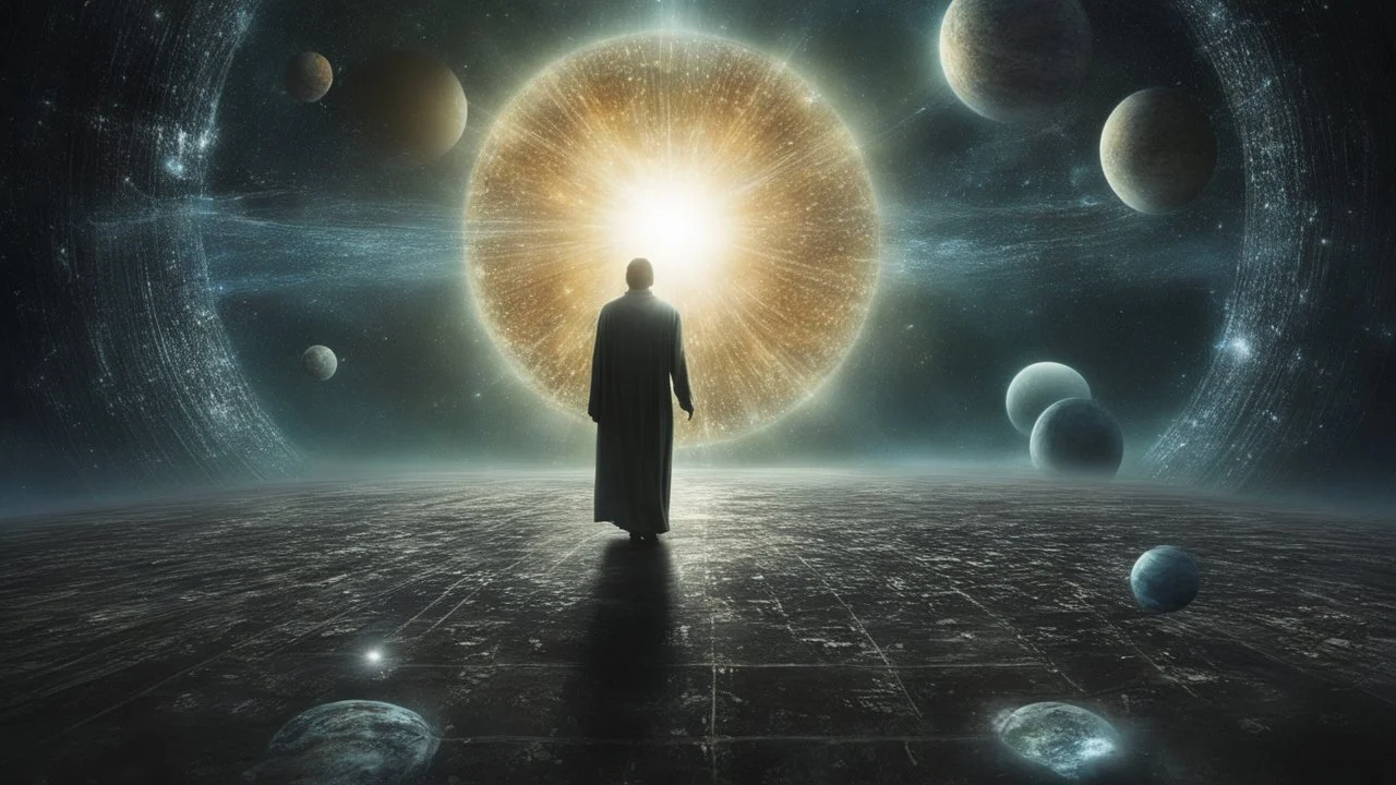 matrix universe, space, planets, god creation walking in the light