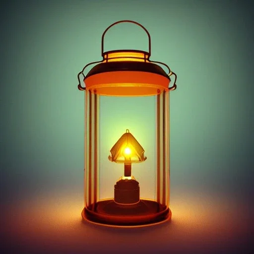 glowing fireflies in a lantern, many ghostly lights inside a belljar, fairy lights, polaroid, symmetry, bioluminescence, luminescent glow, moody, tender, photorealistic, octane render, golden hour