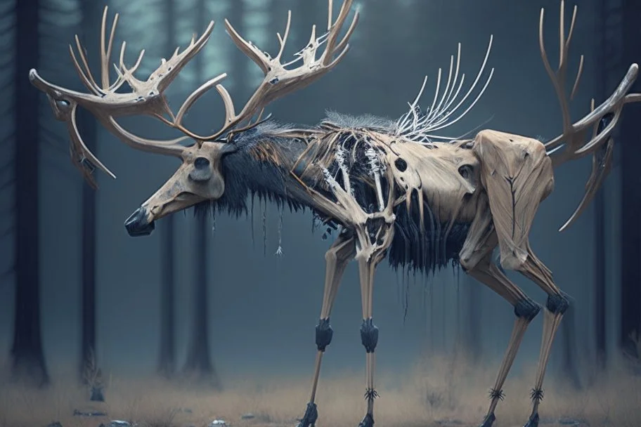 elk with exoskeleton