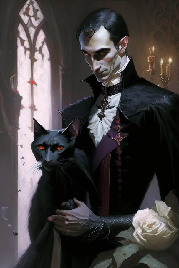 strahd con Zarovich marrying a black cat