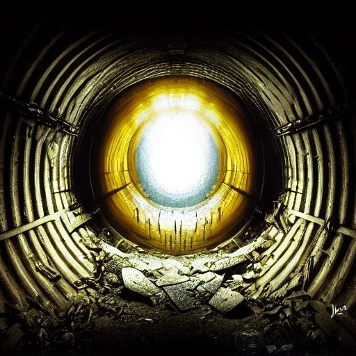 a large, scary human eye at the end of an abandoned subway tunnel, intricate, 8k resolution, high-quality, fine-detail, intricate, digital art, detailed matte, volumetric lighting, dynamic lighting, photorealistic, surrealism, George Grie, Ben Goossens, Igor Morski, Naoto Hattori, Mihai Criste , Zdzislaw Beksinski