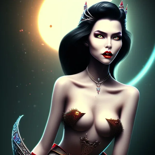 Sexy evil queen black hair full image