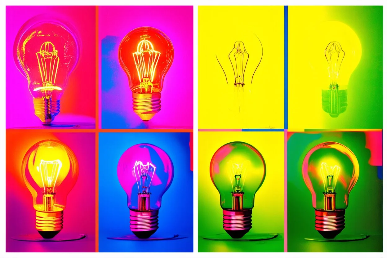 light bulp warhol style