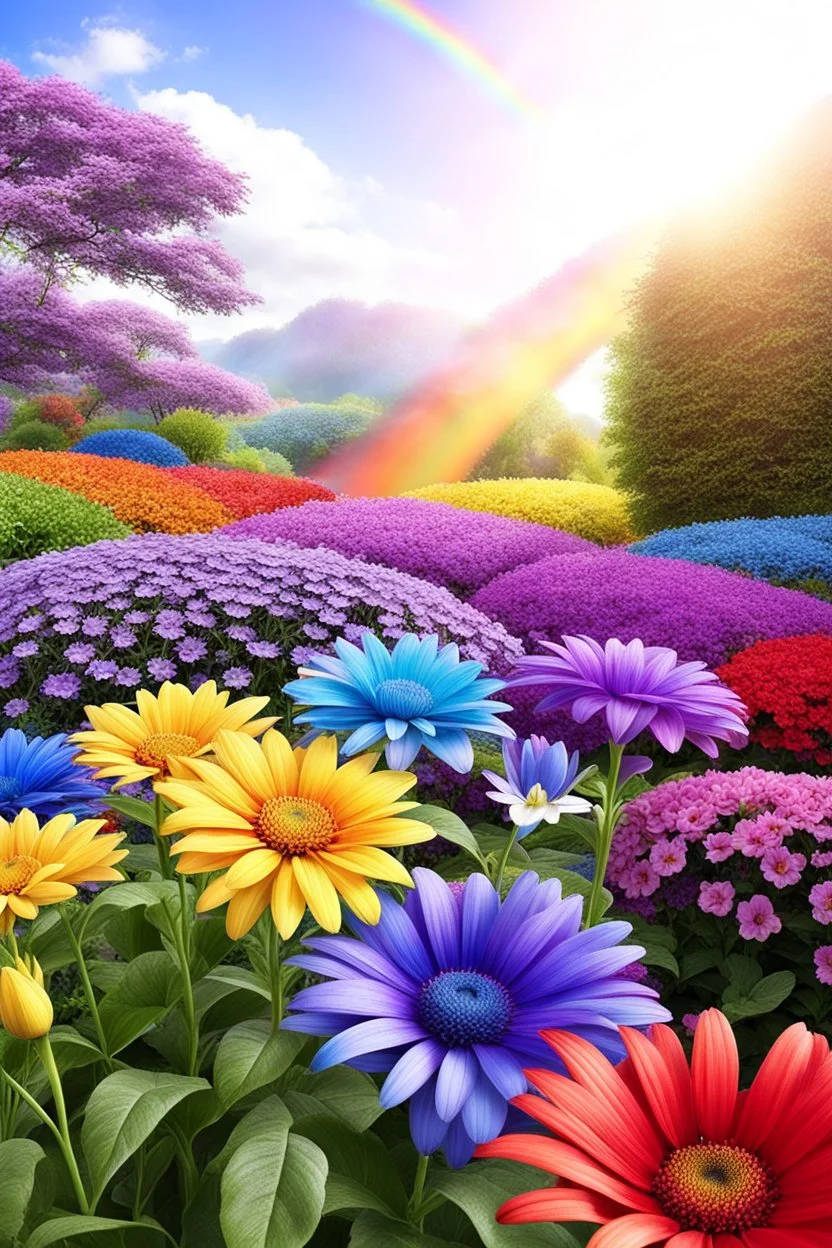 colors, very beautiful, ,flowers garden, rainbow