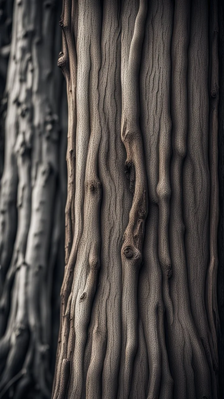 darker toned texture of an old tree's trunk flowing vertical