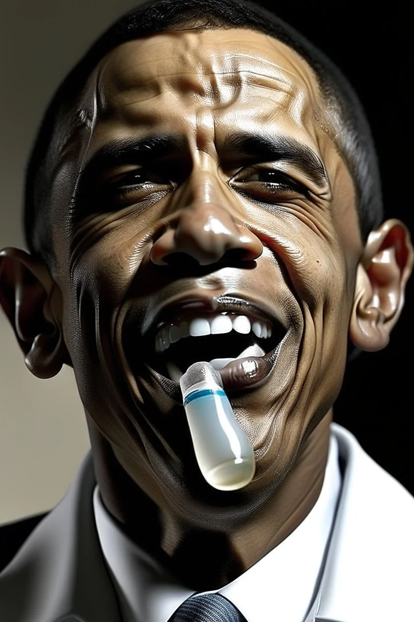 a bottle in obamas mouth