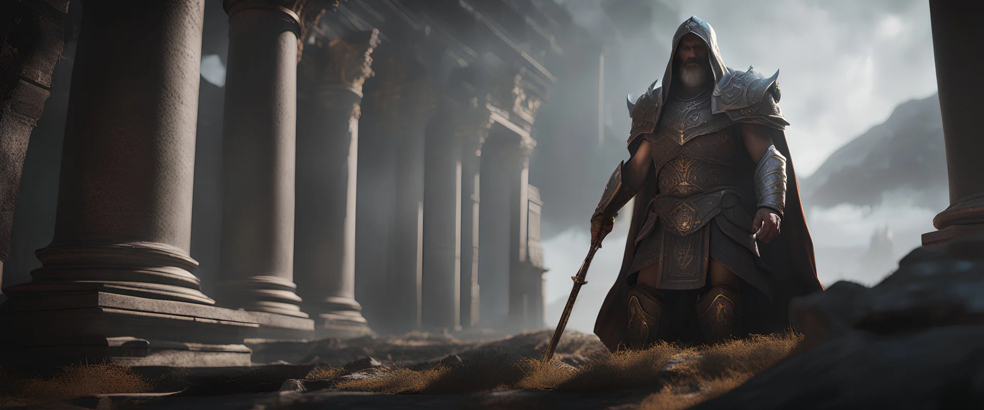 God of the ungod, 8k, octane render, cinematic, unreal engine, hyper realism, octane rendered, realistic proportions, dramatic lighting, sharp focus, intricate, epic composition, cinematic lighting, grim yet sparkling atmosphere, masterpiece, extremely hyper - detailed