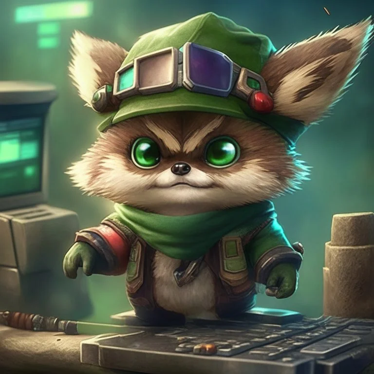 Teemo from League of Legends, as IT professional
