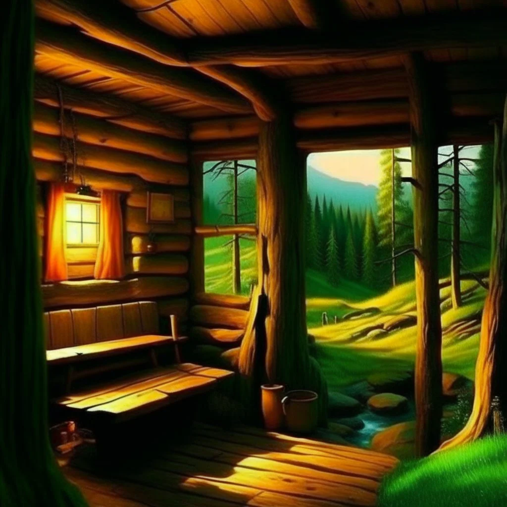 cabin in the woods interior