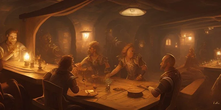 role playing in a tavern at night