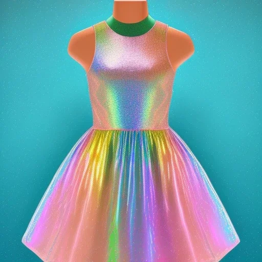 Glittery rainbow dress