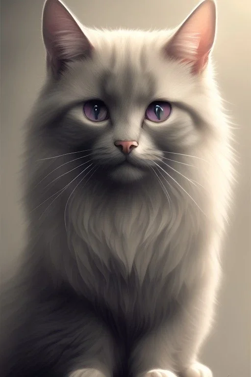 A highly detailed and hyper realistic drawing of a gorgeous and Goddess morphi cat, trending on artstation, sharp focus, studio photo, highly detailed, by greg rutkowski