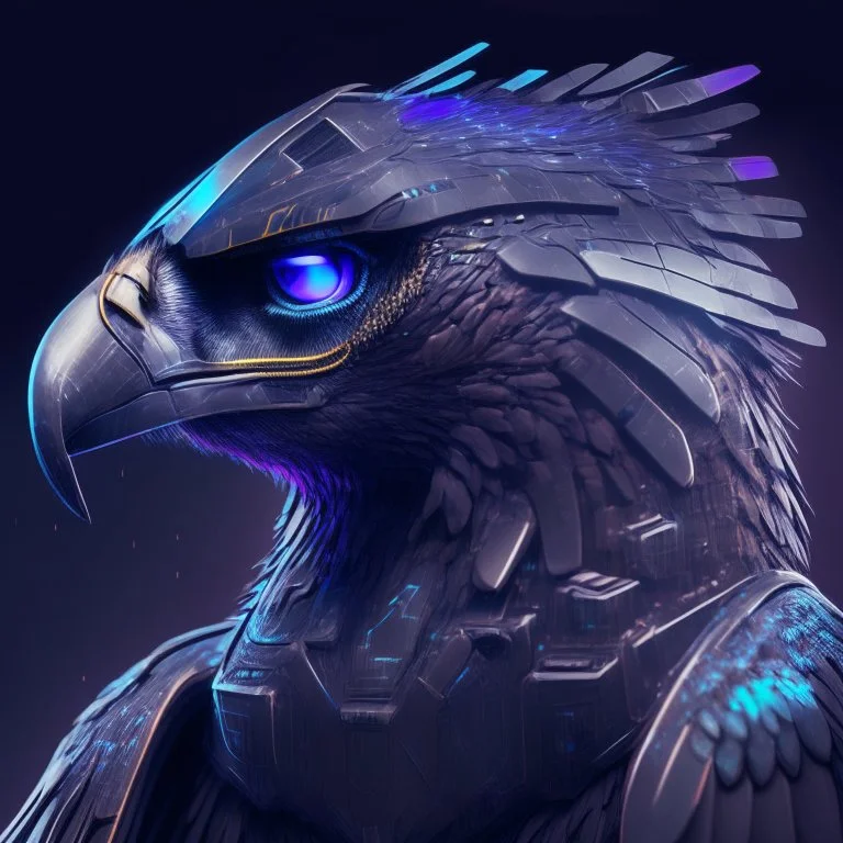 profile picture of a cyberfalcon with imposing looking