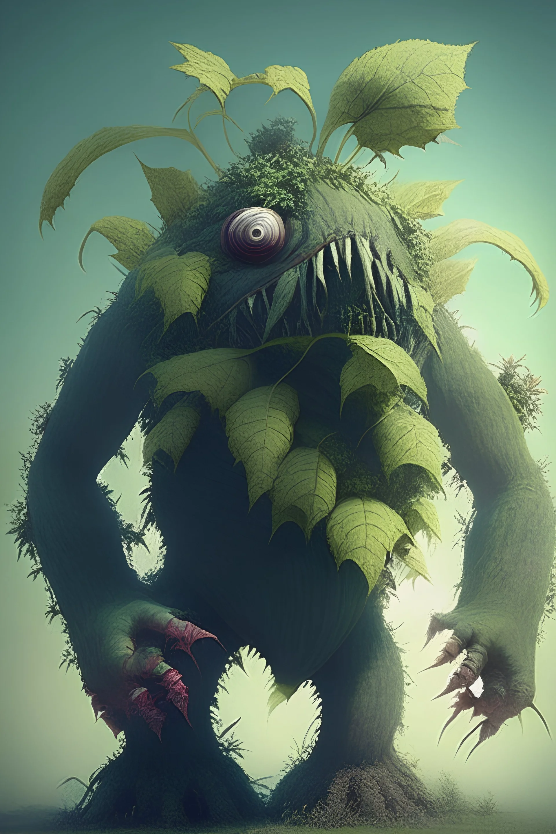 Big and tall plant monster