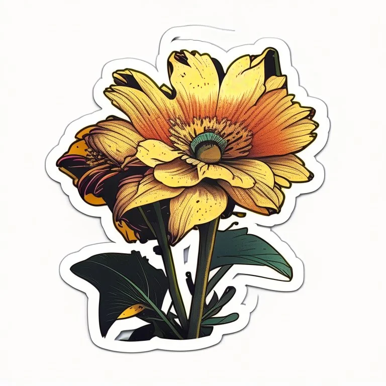 sticker of a flower