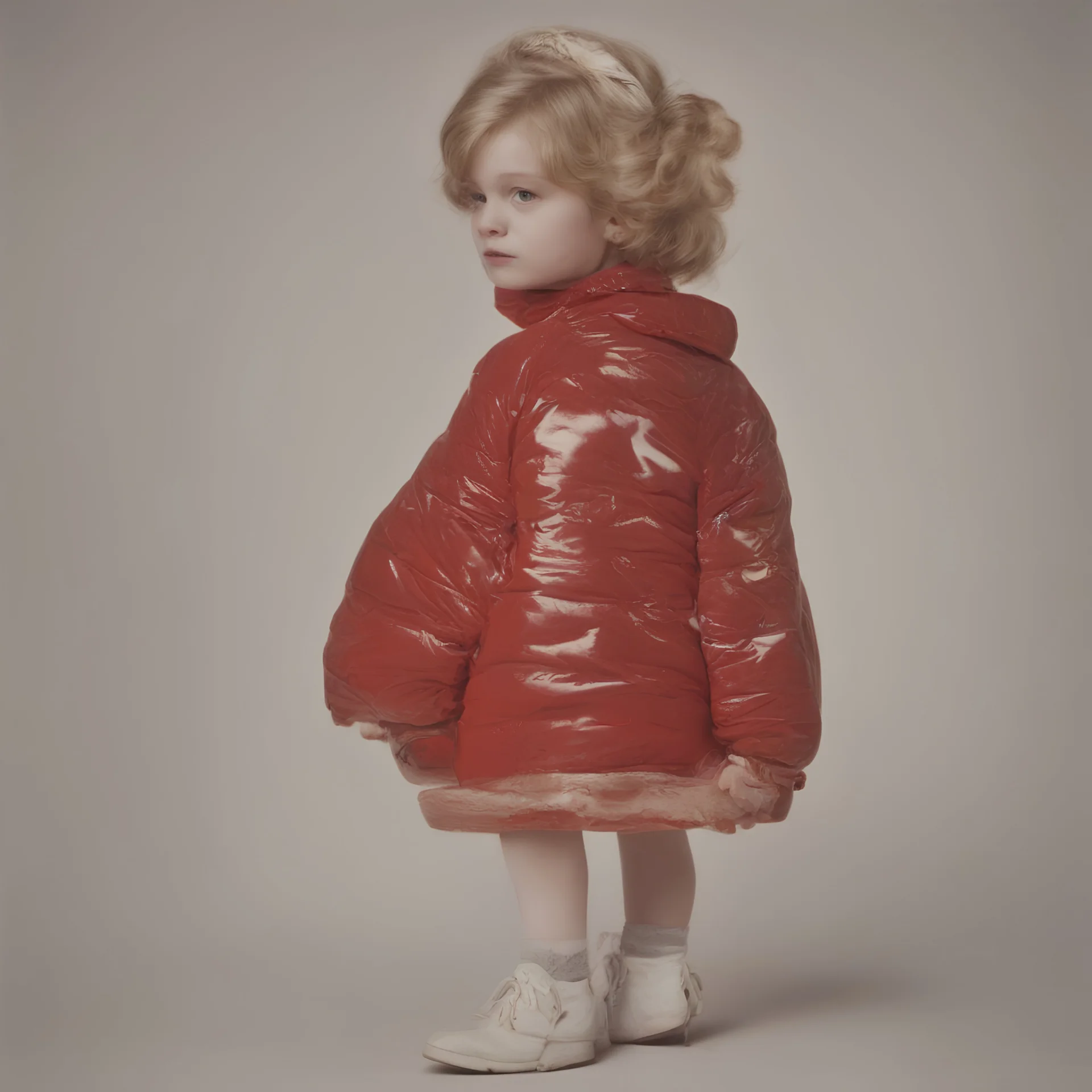 Disney Cinderella, red, autochrome, plastic puffy jacket
