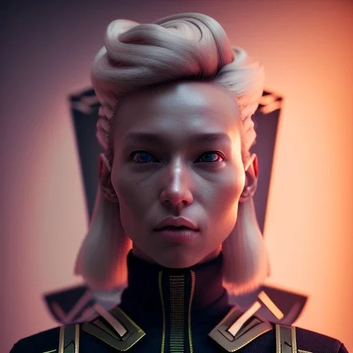 Blonde, military Woman, captain, army, cyberpunk, neon, highly detailed, art stations, concept art, smooth, unreal engine 5, god rays, ray tracing, RTX, lumen lighting, ultra detail, volumetric lighting, 3d, finely drawn, high definition, high resolution, gradient background