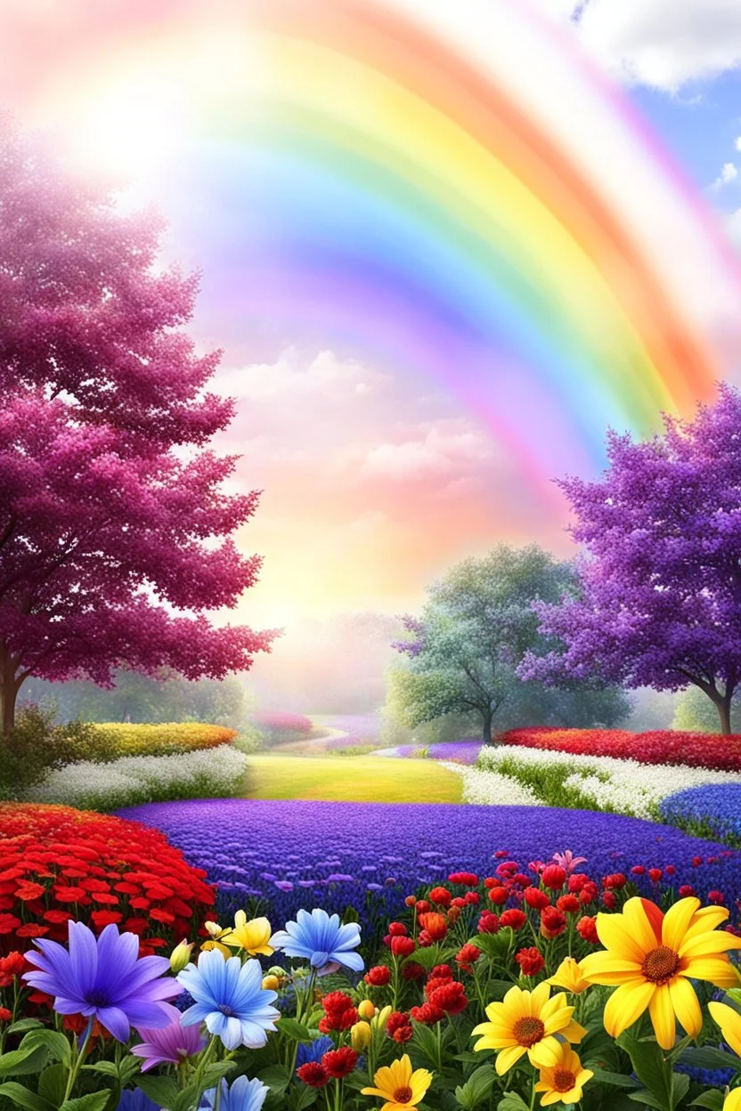 colors, very beautiful, ,flowers garden,rainbow