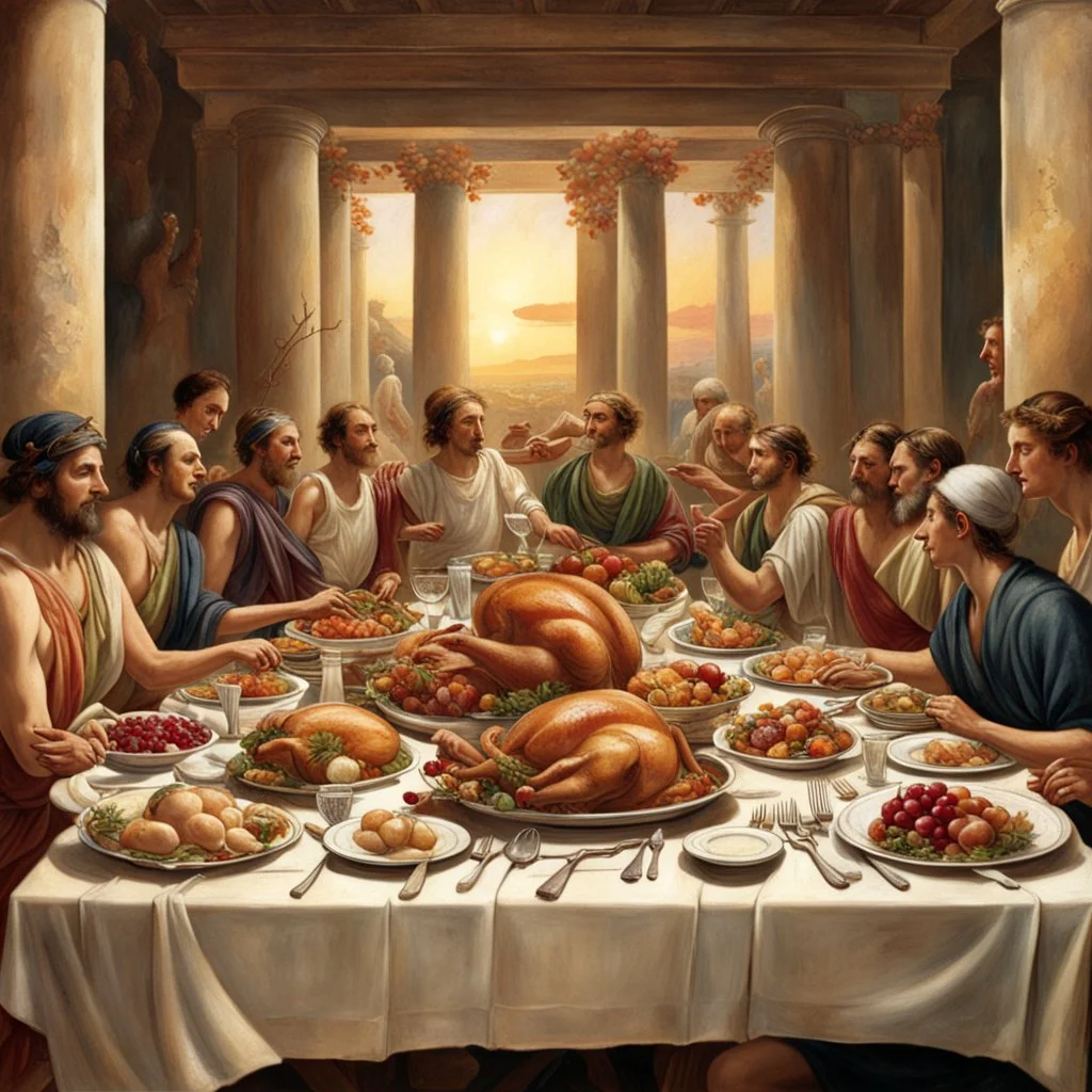 Thanksgiving dinner among the ancient Greeks