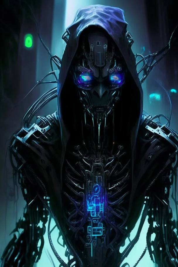 dark humanoid robot artificer futuristic assassin trickster