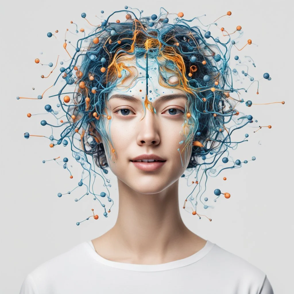 satisfied deep learning white background