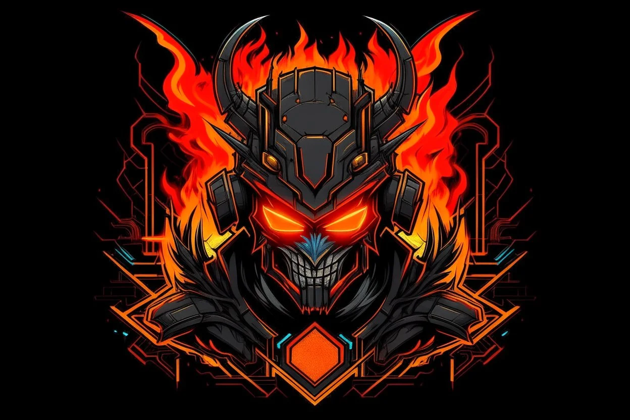 logo diable cyberpunk firestarter hardrock