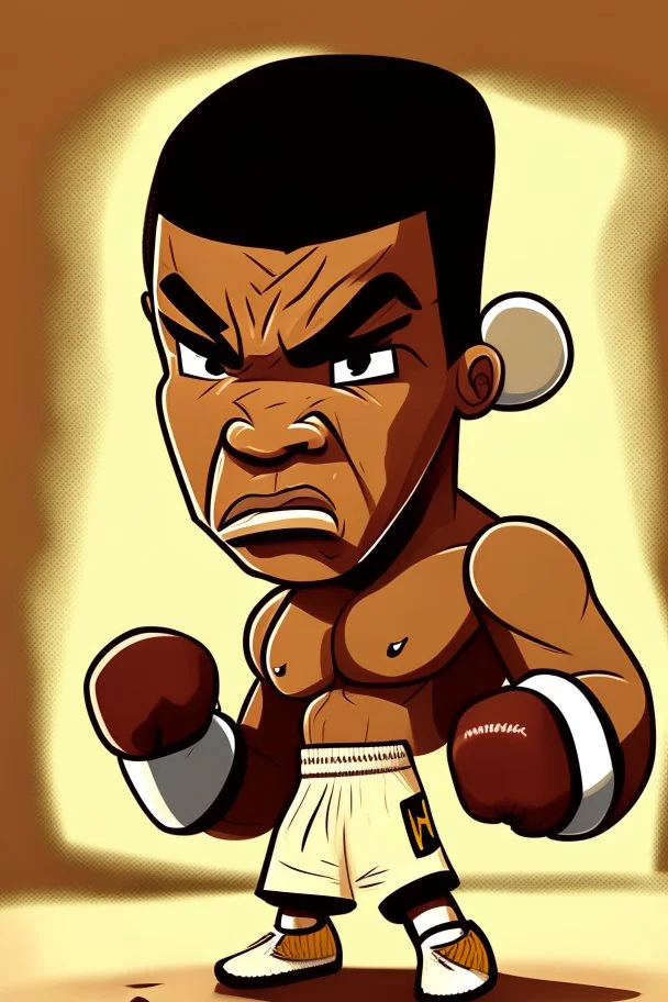 mohamed ali klayFootballer ,cartoon 2d