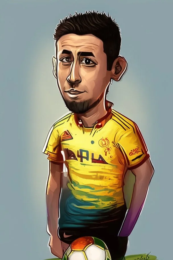 Eden Hazard Belgian football player football player cartoon 2d