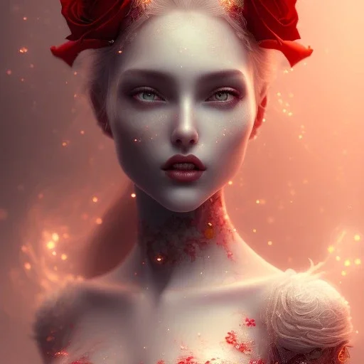 red roses beautiful girl,utra realistic,highly detailed, masterpiece, delicate detailed, sharp focus, insanely detailed, fantasy art, royalistic,elegant, fog, Special Lighting, Vibrant, color Scheme, forest, unreal engine, trending on artstation, ultra photoreal,high chaos --s 700